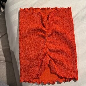 Super spandex tight orange tube top bought from the Webster in Miami